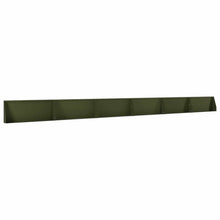 Keerwand 6 st 100 x 12 x 40 cm Staal Olijfgroen