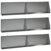 Keerwand 6 st 100x40 cm verzinkt staal