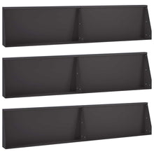 Keerwand 6 st 100 x 12 x 50 cm Staal Zwart