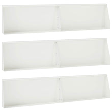 Keerwand 6 st 100 x 12 x 50 cm Staal Wit