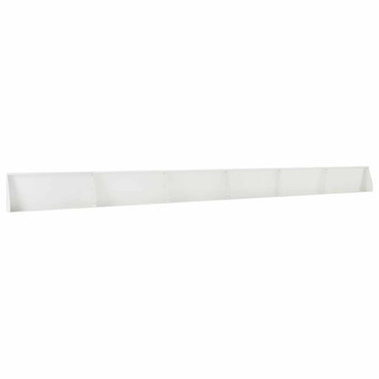 Keerwand 6 st 100 x 12 x 50 cm Staal Wit