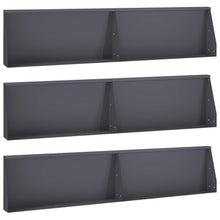 Keerwand 6 st 100 x 12 x 50 cm Staal Antraciet