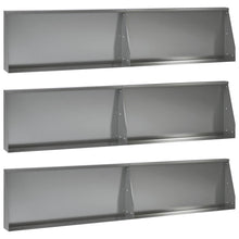 Keerwand 6 st 100 x 12 x 50 cm Gegalvaniseerd staal zilver