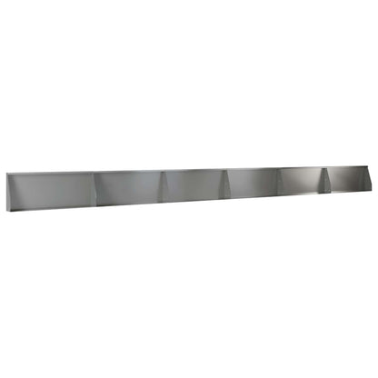 Keerwand 6 st 100 x 12 x 50 cm Gegalvaniseerd staal zilver