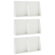 Keerwand staal 6 stuks 40x12x30 cm wit