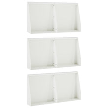 Keerwand 6 st 40 x 12 x 30 cm Staal Wit