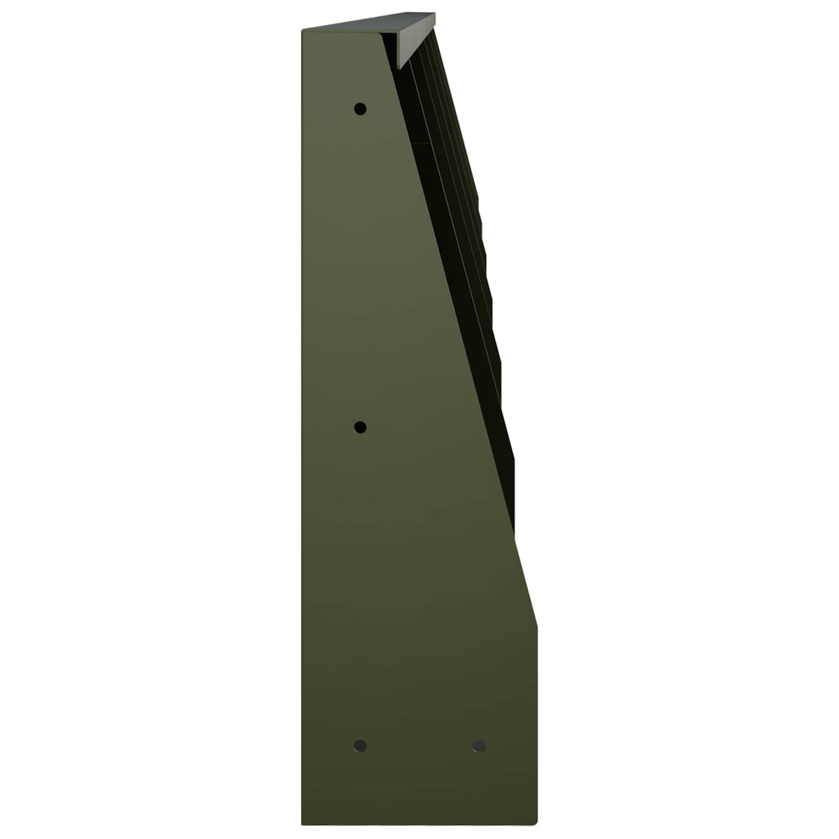 Keerwand 6 st 40 x 12 x 30 cm Staal Olijfgroen