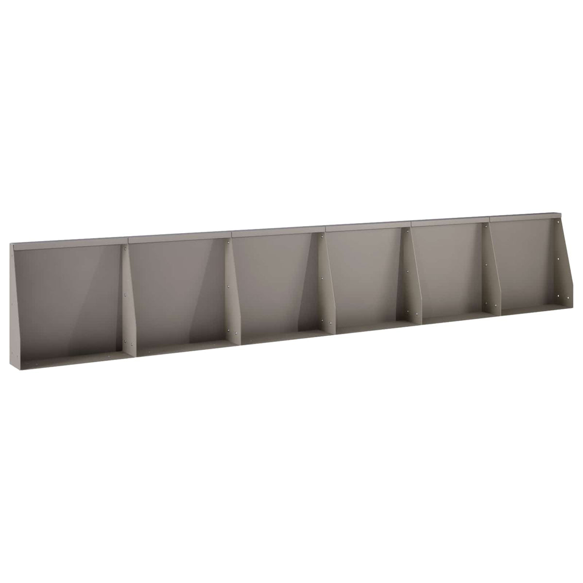 Keerwand 6 st 40 x 12 x 30 cm weervast staal Roestkleurig