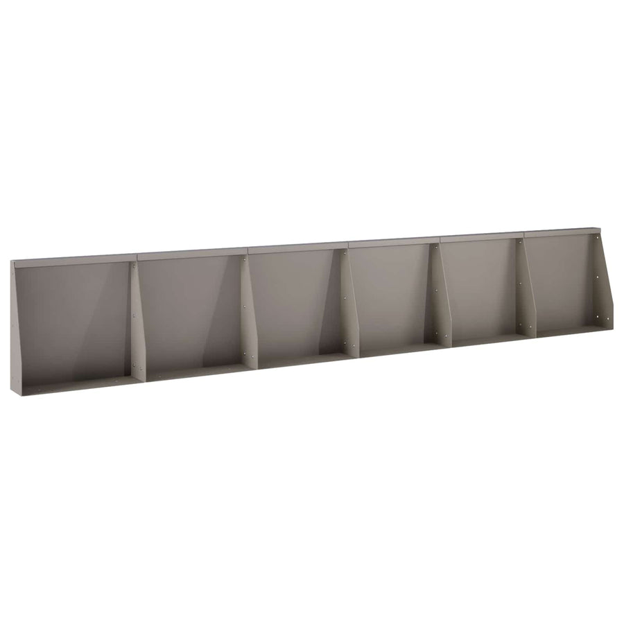 Keerwand 6 st 40 x 12 x 30 cm weervast staal Roestkleurig