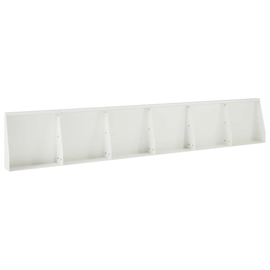 Keerwand 6 st 40 x 12 x 40 cm Staal Wit