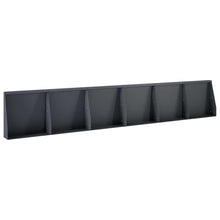 Keerwand 6 st 40 x 12 x 40 cm Staal Antraciet