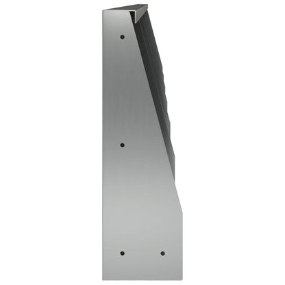 Keerwand 6 st 40 x 12 x 40 cm Gegalvaniseerd staal zilver