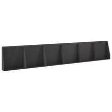 Keerwand 6 st 40 x 12 x 50 cm Staal Zwart