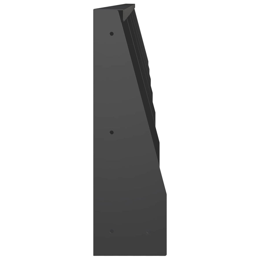 Keerwand 6 st 40 x 12 x 50 cm Staal Zwart