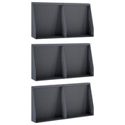 Keerwanden 240 cm staal antraciet (6 stuks)