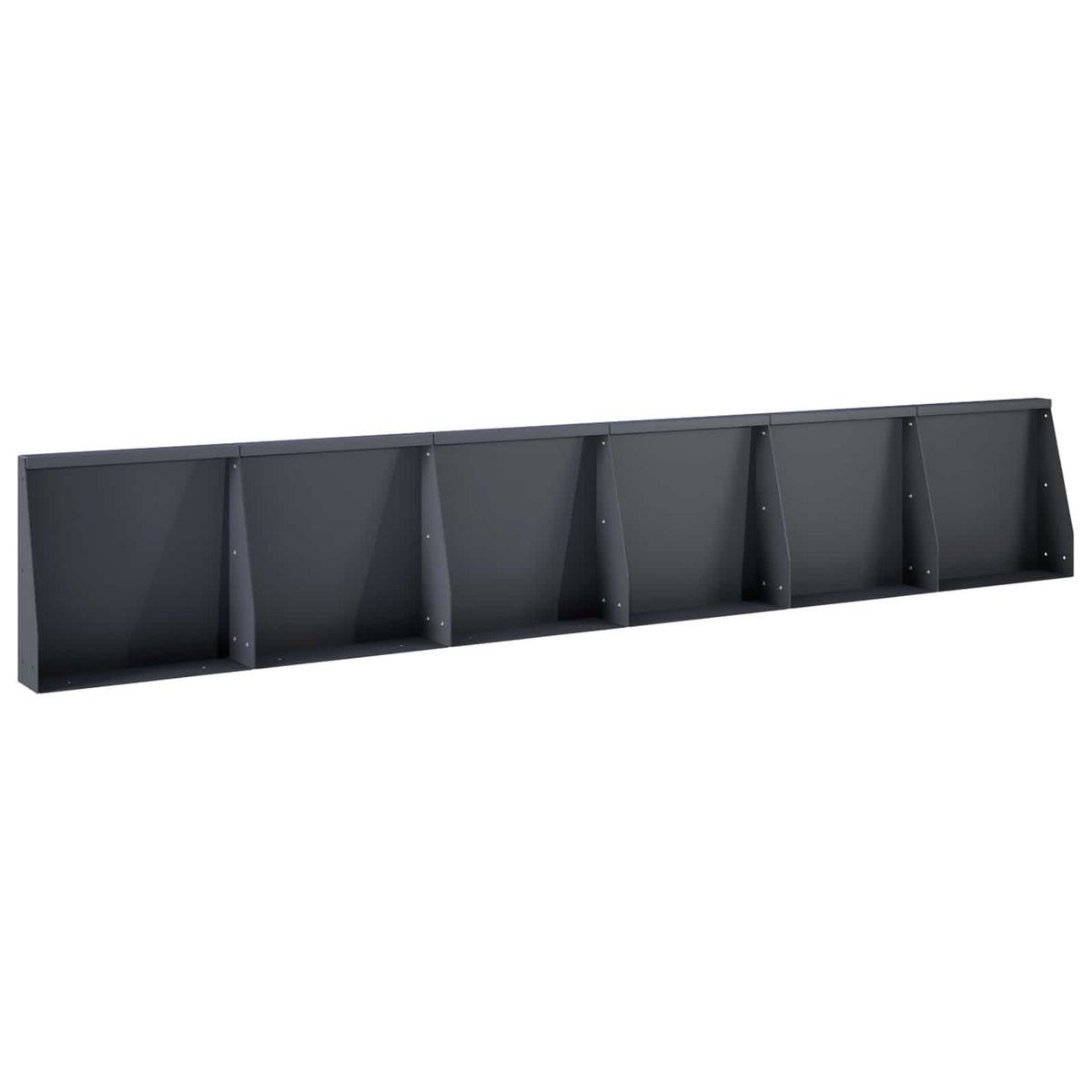 Keerwand 6 st 40 x 12 x 50 cm Staal Antraciet