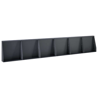 Keerwand 6 st 40 x 12 x 50 cm Staal Antraciet