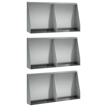 Keerwand 6 st 40 x 12 x 50 cm Gegalvaniseerd staal zilver