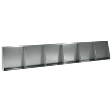 Keerwand 6 st 40 x 12 x 50 cm Gegalvaniseerd staal zilver