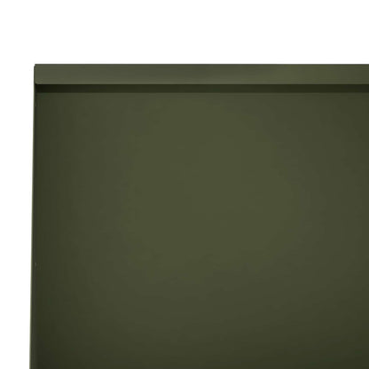 Keerwand 6 st 60 x 12 x 30 cm Staal Olijfgroen