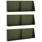 Keerwand 60x12x30 cm staal olijfgroen