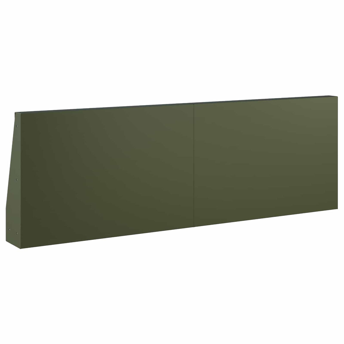 Keerwand 6 st 60 x 12 x 30 cm Staal Olijfgroen