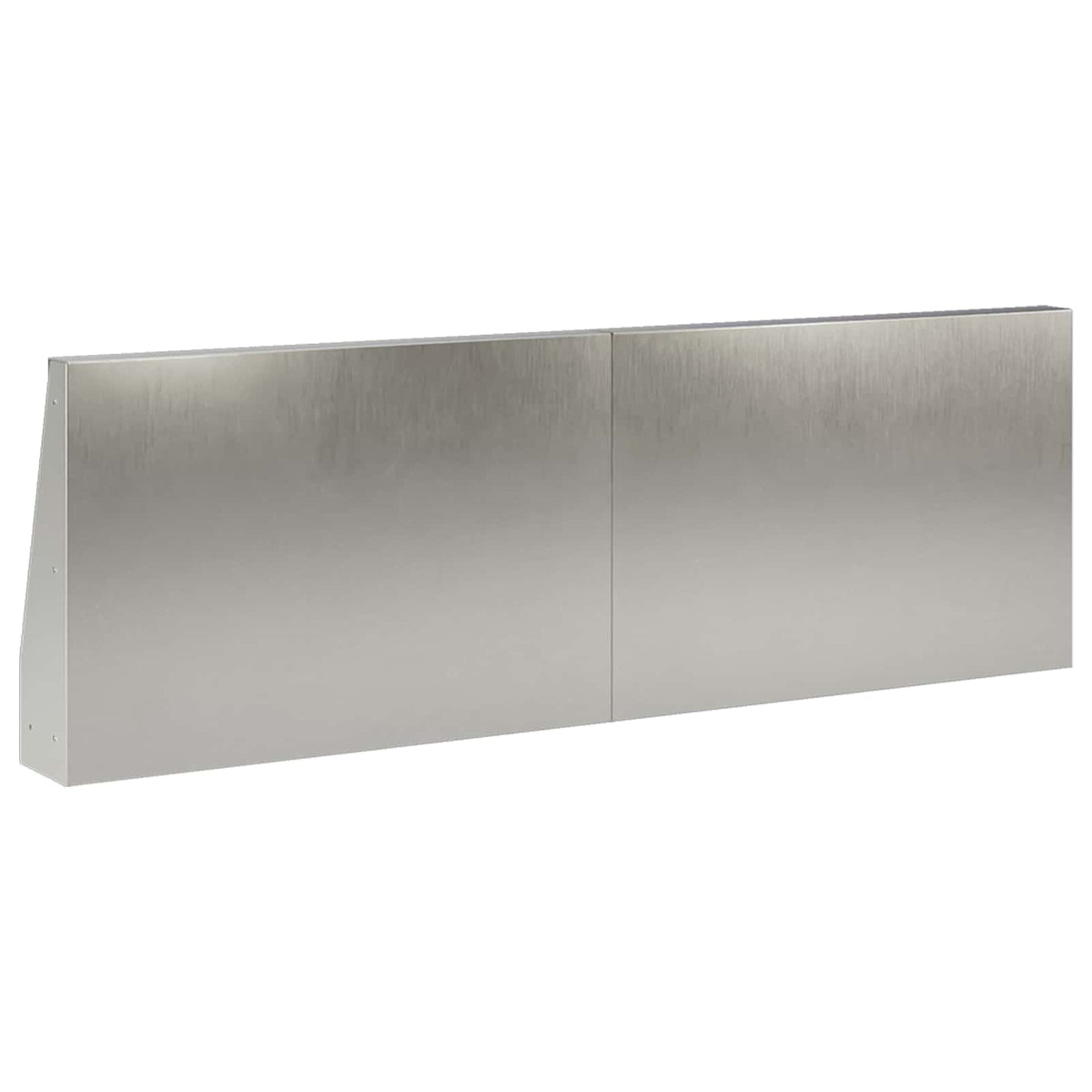 Keerwand 6 st 60 x 12 x 30 cm Roestvrij staal zilver