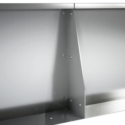 Keerwand 6 st 60 x 12 x 30 cm Gegalvaniseerd staal zilver