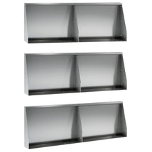 Keerwand 6 st 60 x 12 x 30 cm Gegalvaniseerd staal zilver