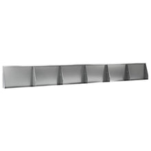 Keerwand 6 st 60 x 12 x 30 cm Gegalvaniseerd staal zilver