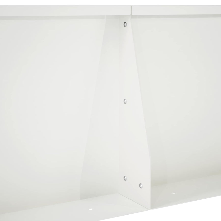 Keerwand 6 st 60 x 12 x 40 cm Staal Wit