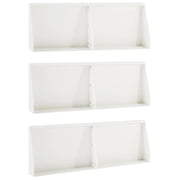 Keerwanden 6 st 60x12x40 cm staal wit