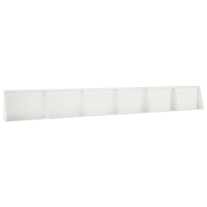 Keerwand 6 st 60 x 12 x 40 cm Staal Wit