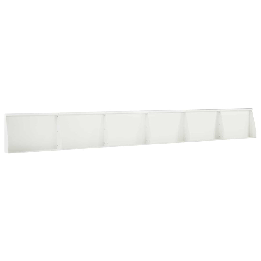 Keerwand 6 st 60 x 12 x 40 cm Staal Wit