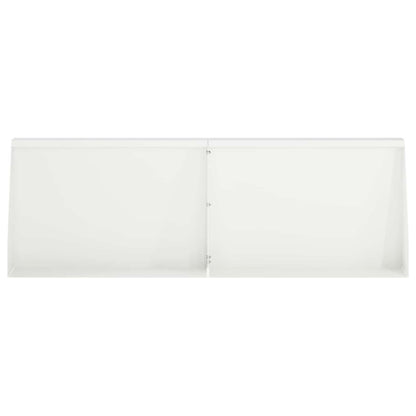 Keerwand 6 st 60 x 12 x 40 cm Staal Wit