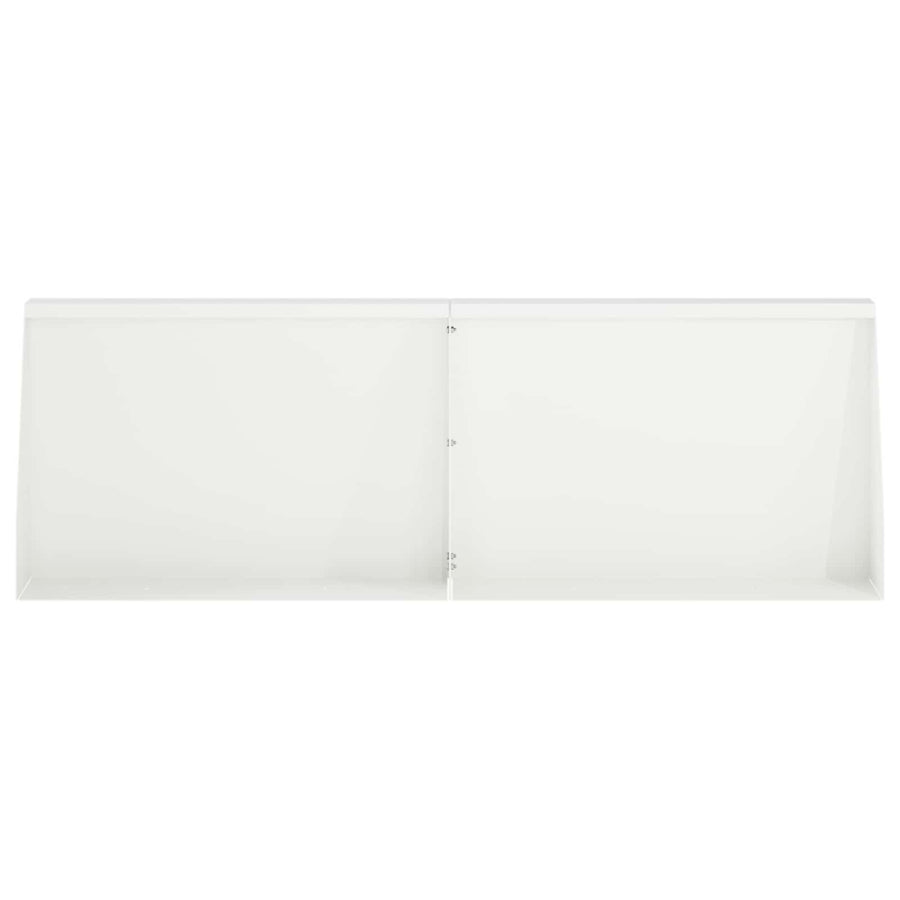 Keerwand 6 st 60 x 12 x 40 cm Staal Wit