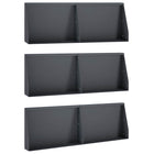 Keerwand 6 st 60x12x40 cm staal antraciet