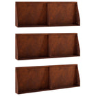 Keerwand 6 st 60x12x40 cm weervast staal roestkleurig