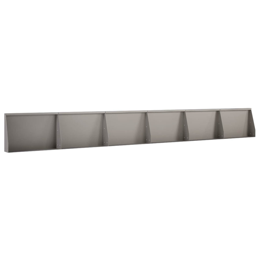 Keerwand 6 st 60 x 12 x 40 cm weervast staal Roestkleurig
