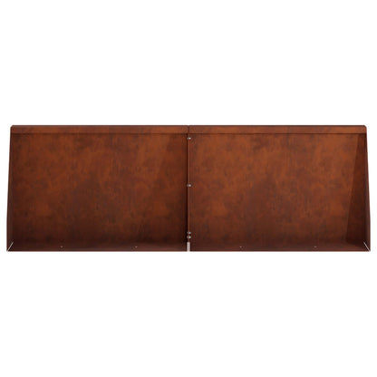 Keerwand 6 st 60 x 12 x 40 cm weervast staal Roestkleurig