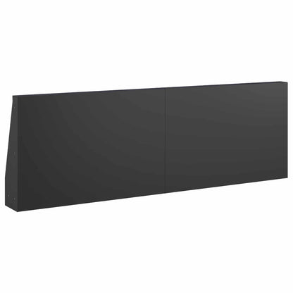 Keerwand 6 st 60 x 12 x 50 cm Staal Zwart