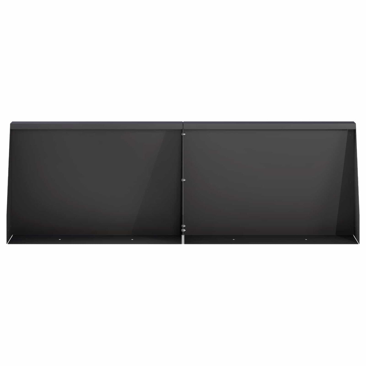 Keerwand 6 st 60 x 12 x 50 cm Staal Zwart