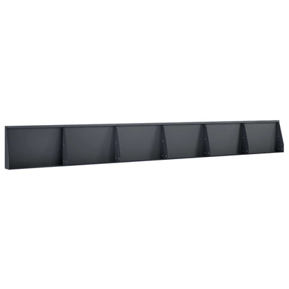 Keerwand 6 st 60 x 12 x 50 cm Staal Antraciet