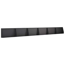 Keerwand 6 st 80 x 12 x 30 cm Staal Zwart