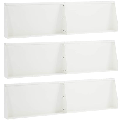 Keerwand 6 st 80 x 12 x 30 cm Staal Wit