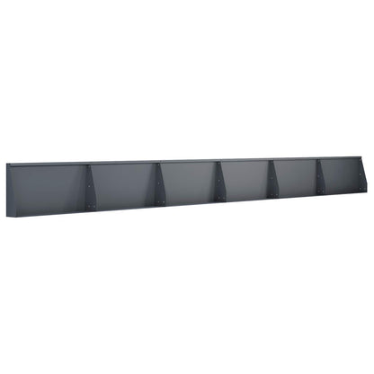 Keerwand 6 st 80 x 12 x 30 cm Staal Antraciet