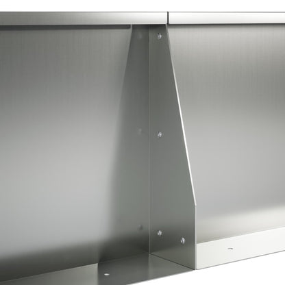 Keerwand 6 st 80 x 12 x 30 cm Gegalvaniseerd staal zilver