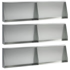Keerwand 80x12x30 cm gegalvaniseerd staal 6 stuks zilver