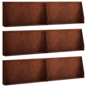 Keerwand 80x12x30 cm staal roestkleurig (6 stuks)