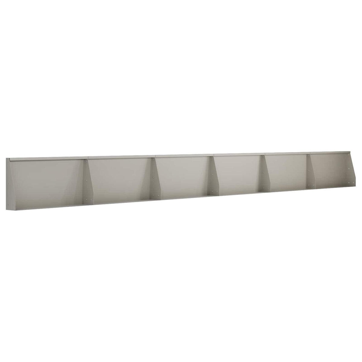 Keerwand 6 st 80 x 12 x 30 cm weervast staal Roestkleurig